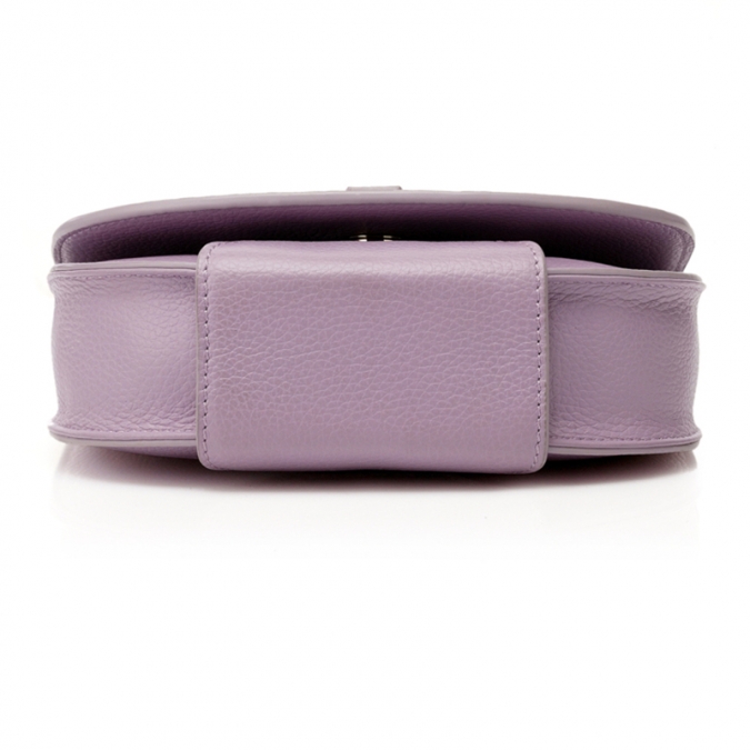 OEM small size Light Purple color pu leather saddle bags 
