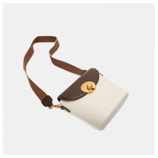 logotipo personalizado moda damas cuero vegano retro pequeño bolso bandolera 