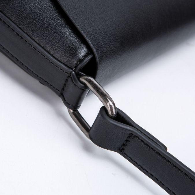 bolsos bolsos de cuero negro de la PU del diseñador de la fábrica para las mujeres 